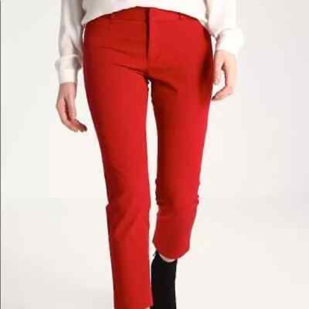 🌴Banana Republic Red Ankle Pants